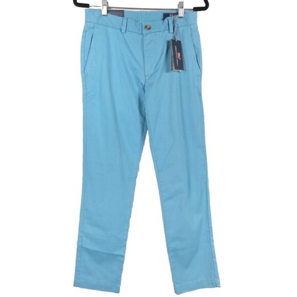 NWT VINEYARD VINES Chino‎ BREAKER PANT FLATS BLUE Style 1P1291-981 Size 28x32 - Picture 1 of 11